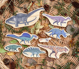 Dinosaur wooden characters