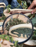 Dinosaur wooden characters