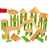 Bamboo building blocks - class set
