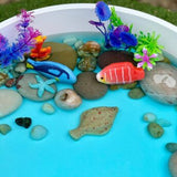 Fish sensory play stones
