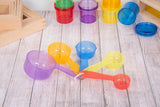 Translucent measuring cups - pack 5