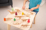 Wooden dinosaur blocks - pack 10