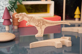 Wooden dinosaur blocks - pack 10