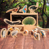 Wooden bird blocks - pack of 15