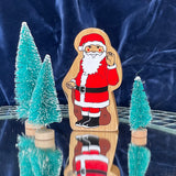 Lanka Kade waving Father Christmas