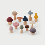 SiliSoft® woodland mushroom set earth colours