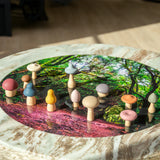 SiliSoft® woodland mushroom set earth colours