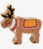 Lanka Kade reindeer with reins