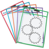 Write and wipe pocket - one pocket and one pen supplied