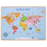 World map puzzle