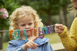 Rainbow glitter letters