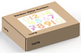 Rainbow glitter numbers - pack of 14