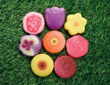 Sensory play stones - flowers