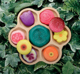 Sensory play stones - flowers