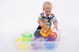 Translucent colour bucket set