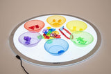 Translucent sorting bowls