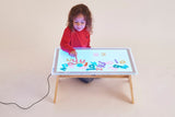 A2 colour changing light panel and table set