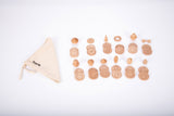 Wooden treasures touch and match