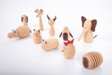Wooden animal friends - pack 10