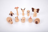 Wooden animal friends - pack 10