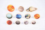 Wooden solar system discs - pack 11