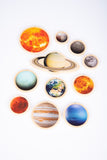 Wooden solar system discs - pack 11