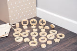 Inside outside wooden shapes - pack 14