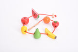 Wooden lacing fruit - pack of 8