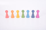 Rainbow wooden figures (set 7)