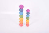 Rainbow wooden cubes (set 7)