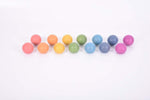 Rainbow wooden balls (set 7)