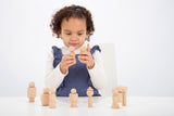 Wooden community figures