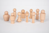 Wooden community figures