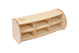 Mini shelf unit with dividers (maple)