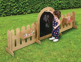 Outdoor blackboard & mirror fence set
