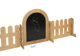 Outdoor blackboard & mirror fence set