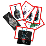 Insect x-rays and picture cards