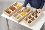 Wooden discovery boxes - pack of 3