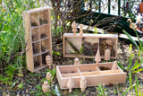 Wooden discovery boxes - pack of 3