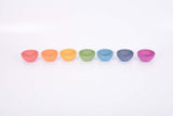 Rainbow wooden bowls