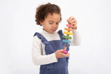 Rainbow wooden shape twister