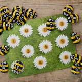 Honey bee number stones (10 stones)