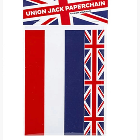 Union Jack paper chains