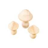 Wooden toadstools - set of 3