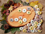 Alphabet pebbles - word-building set (50 pebbles)