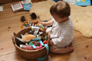 Treasure basket play - should parents join in?