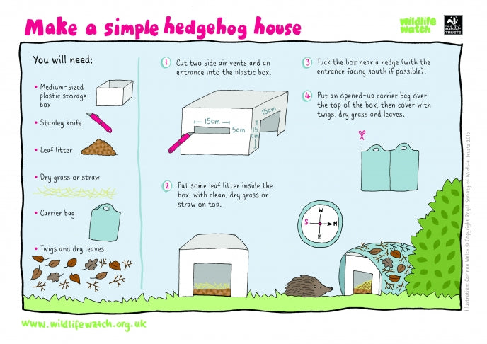 30 Days Wild Day 23: Make a hedgehog house
