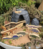 Dinosaur wooden characters