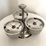 Stainless steel relish dish (preloved)