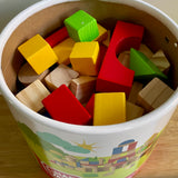 Chad Valley wooden blocks - 1 block missing! (preloved)